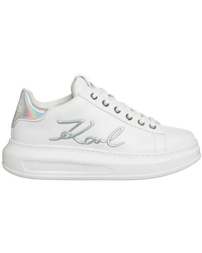 Karl Lagerfeld Logo-embossed Chunky Trainers - White
