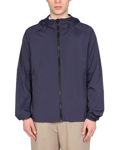 Monobi Hooded Zipped Jacket - Blue
