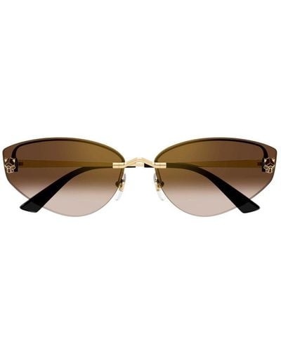 Cartier Cat-eye Frame Sunglasses - Multicolour