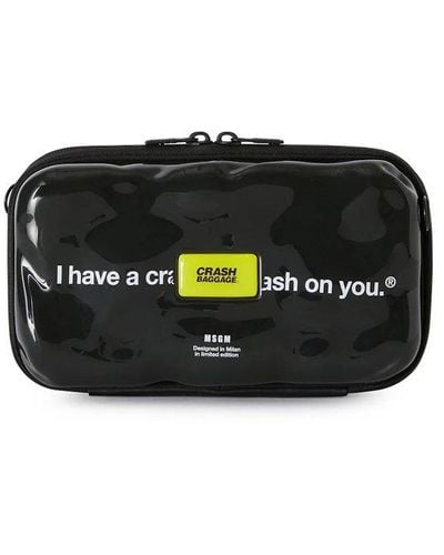 MSGM Mini Icon Beauty Case Shoulder Bag - Black