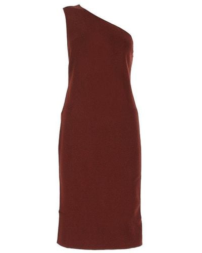 Bottega Veneta Burgundy Viscose Blend Dress Nd - Red