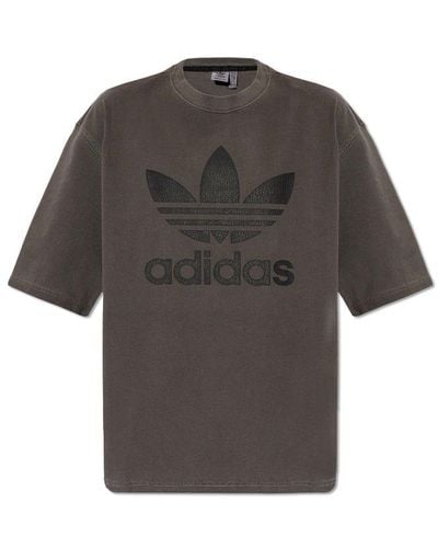 adidas Originals T-shirt With Logo, - Grey