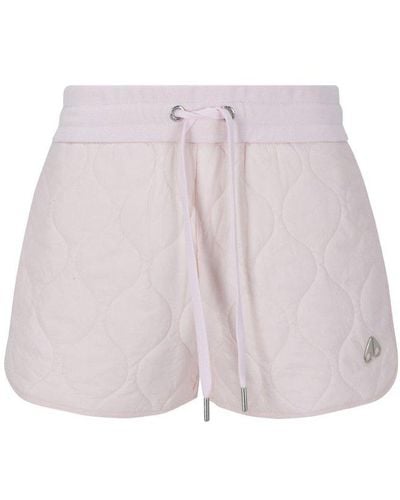 Moose Knuckles Quilted Drawstring Shorts - Pink