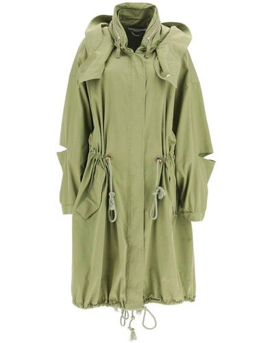 Stella McCartney Oversized Hooded Parka - Green