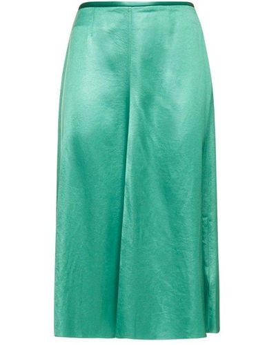 Nanushka High Waisted A-line Skirt - Green
