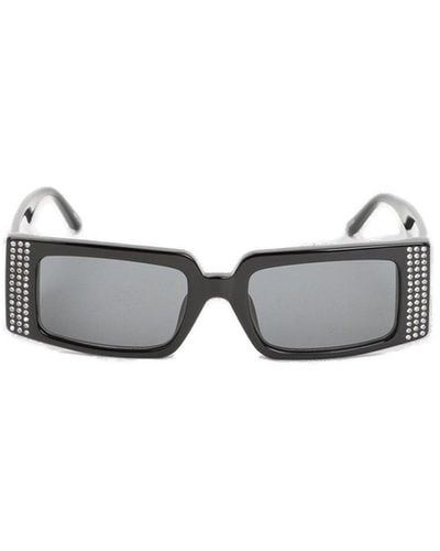 Linda Farrow X Magda Butrym Rectangular Frame Sunglasses - Gray