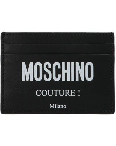 Moschino Couture Logo Print Cardholder - Black