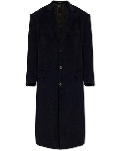 Balenciaga Cashmere Coat, - Black
