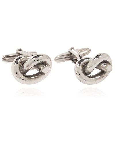 Lanvin Knot Cufflinks, - Metallic