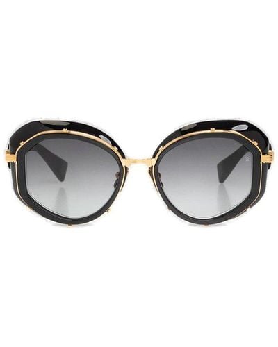 BALMAIN EYEWEAR Irregular Frame Sunglasses - Black