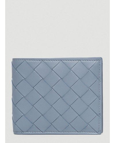 Bottega Veneta Intrecciato Bi-fold Wallet - Blue
