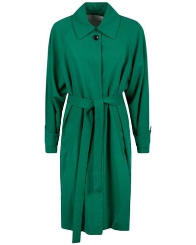 PROENZA SCHOULER WHITE LABEL Drapey Suiting Trench - Green