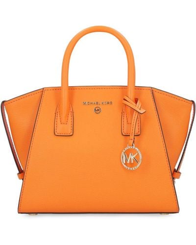 Michael Kors Avril Small Leather Handbag - Orange