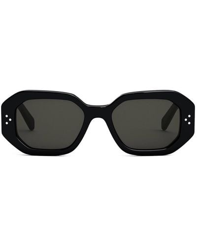 Celine Geometric Frame Sunglasses - Black