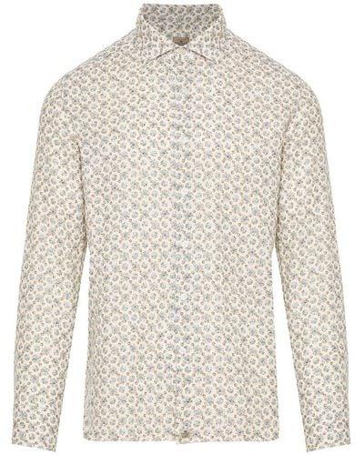 Sonrisa Floral Printed Buttoned Shirt - White