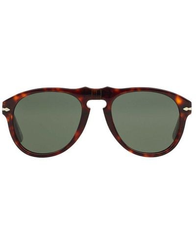 Persol Oval Frame Sunglasses - Brown