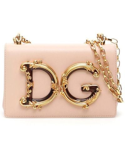 Dolce & Gabbana Dg Girls Dg Barocco Bag - Natural