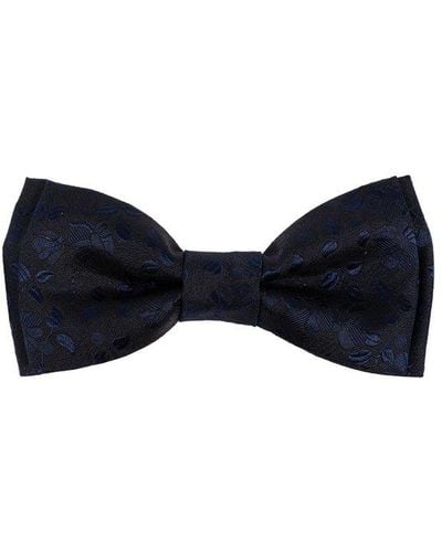 Paul Smith Floral Embroidered Bow Tie - Blue