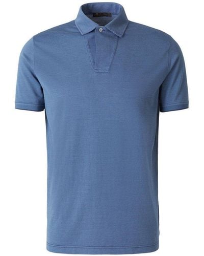 Loro Piana Classic Short-sleeved Polo Shirt - Blue