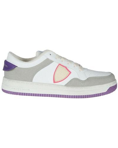 Philippe Model Panelled Low-top Trainers - White