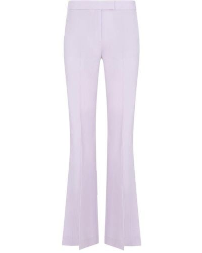 Theory Pressed-crease Flared Pants - Purple