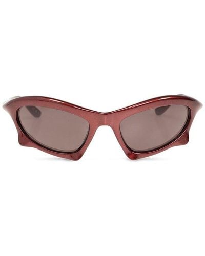 Balenciaga 'bat' Sunglasses, - Red