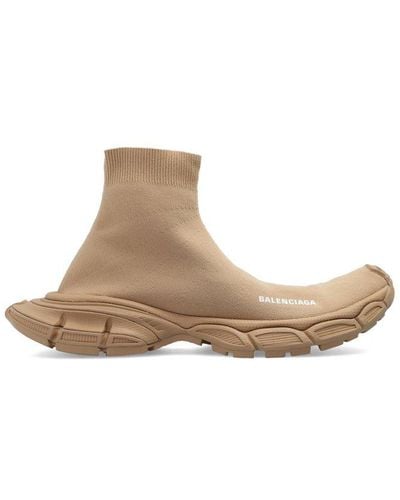 Balenciaga 3xl Knitted Sock Sneakers - Brown