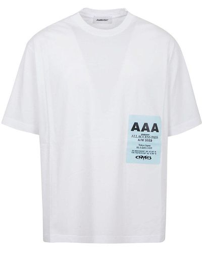 Ambush Pass Graphic-printed Crewneck T-shirt - White