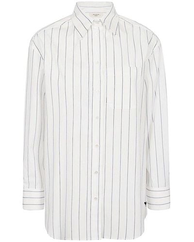 Weekend by Maxmara Striped Floral Patterned Tunic - White