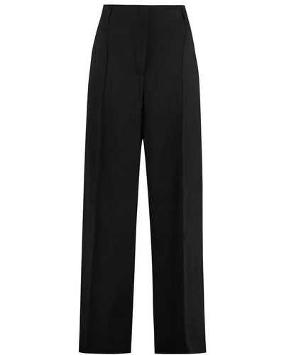 Acne Studios High Rise Tailored Trousers - Black