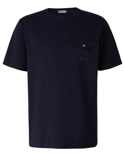 Herno Pocket Cotton T-shirt - Blue