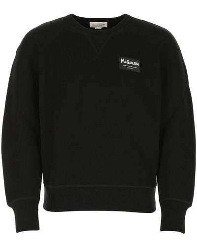 Alexander McQueen Graffiti Logo Sweatshirt - Black
