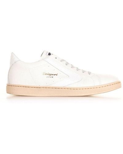 Valsport Logo Printed Lace-up Trainers - White