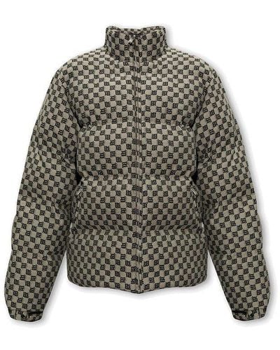 MISBHV Jacquard Monogram Puffer Jacket - Gray
