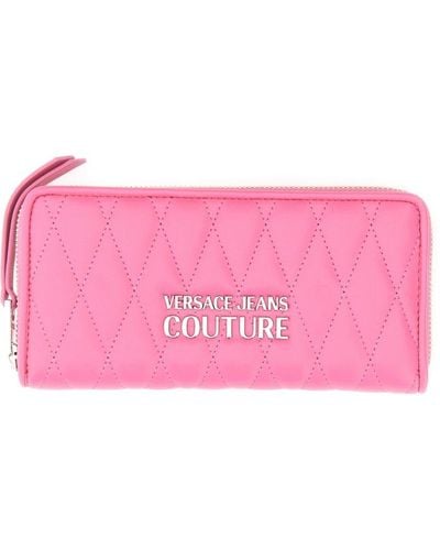 Versace Quilted Wallet - Pink