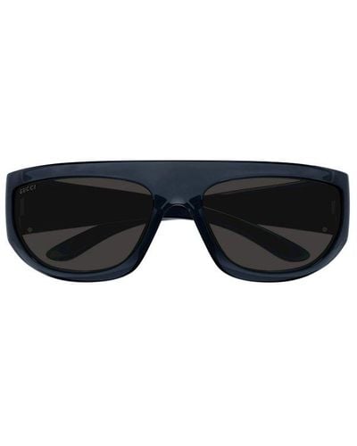 Gucci Rectangle Frame Sunglasses - Black