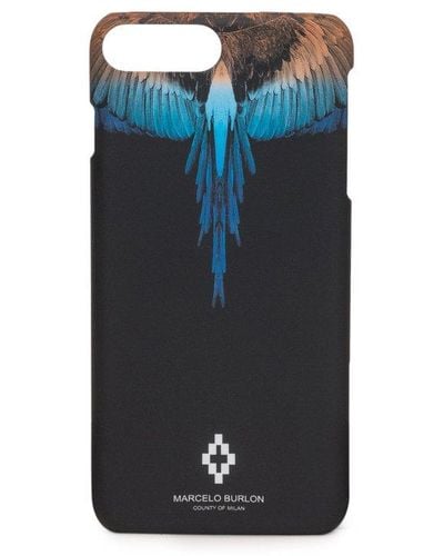 Marcelo Burlon Wings Iphone 8 Plus Case - Blue