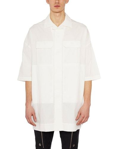 Rick Owens Magnum Tommy Collared Shirt - White