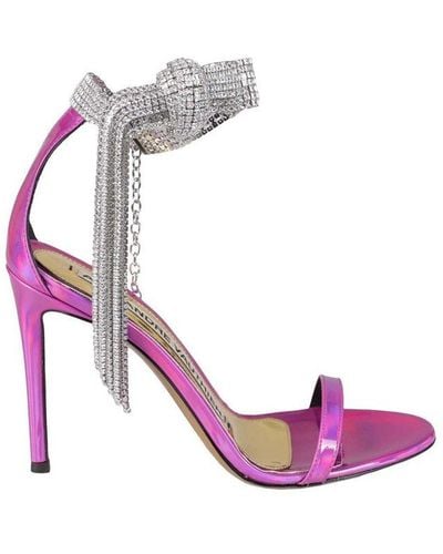 Alexandre Vauthier Diana Crystal Embellished Sandals - Pink