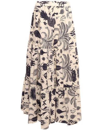 P.A.R.O.S.H. All-over Printed Skirt - White