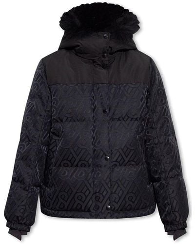 Yves Salomon Buttoned Quilted Down Jacket - Blue