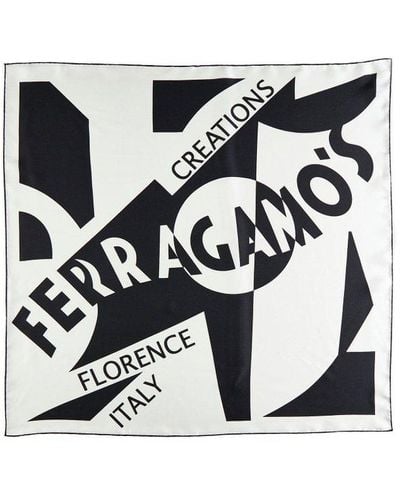 Ferragamo Logo Printed Scarf - Multicolour