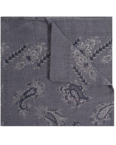 Etro Jacquard Scarf - Grey