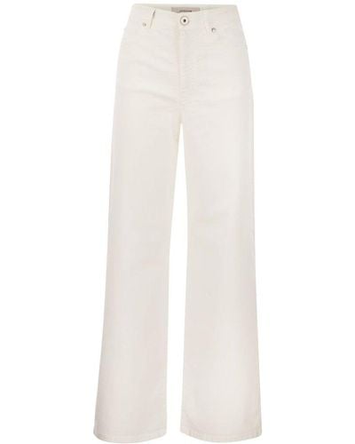 Weekend by Maxmara Logo Patch Cropped Jeans - White