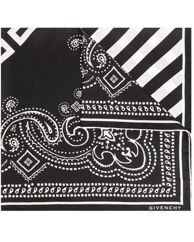 Givenchy Paisley Pattern, - Black
