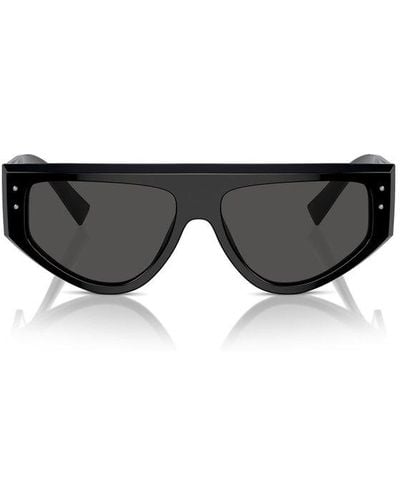 Dolce & Gabbana Rectangular Frame Sunglasses - Black