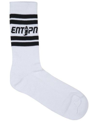 ENTERPRISE JAPAN Logo Intarsia Socks - Black