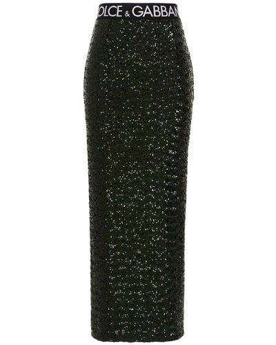 Dolce & Gabbana Capri Long Skirt - Green