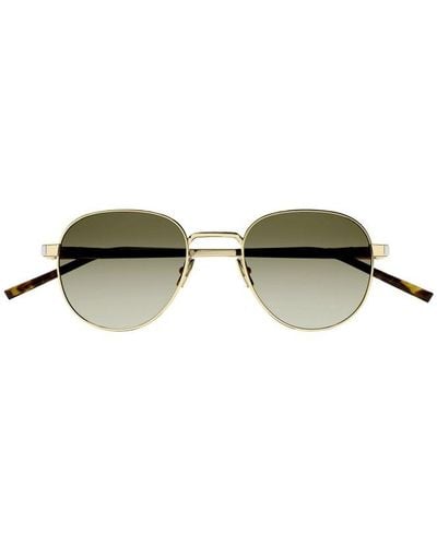 Saint Laurent Round-frame Sunglasses - Green