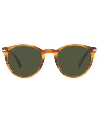 Persol Round Frame Sunglasses - Brown